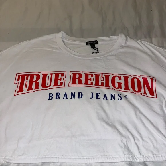 True Religion Drawcord Crop Top - Picture 3 of 7